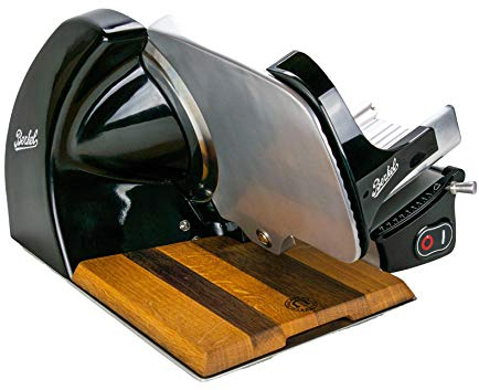 Berkel Home Line 250 - Affettatrice Premium, modello attuale + ripiano, HL-250-BLACK -FHB