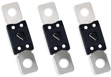Kofelec Mega Hochstromsicherung, ANM 30A Amp, bis zu 58V DC, für PKWs, LKWs, Busse oder Audiosysteme, 3er-Pack (30A)
