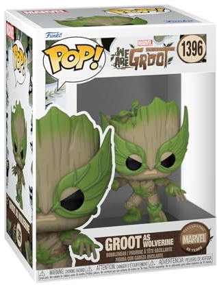 Funko Pop! Marvel: Wag - Wolverine - We Are Groot - Figura de Vinilo Coleccionable - Idea de Regalo- Mercancia Oficial - Juguetes para Niños y Adultos - TV Fans - Muñeco para Coleccionistas