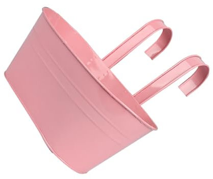 CLSSLVVBN Pot de Fleurs Suspendu d'extérieur, Couleurs -en-Ciel vibrantes, jardinières de Balcon en Fer polyvalentes, jardinières de clôture suspendues à Balustrade, Rose