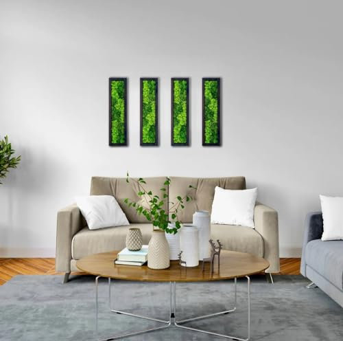 lagom Moosmuster-Wandkunst – echtes Moos, keine Wartung – umweltfreundliche, natürliche grüne Wanddekoration – Moos gerahmt – moderne Wanddekoration mit lebender Pflanze (4)