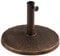 Yaheetech 10kg Garden Parasol Base Stand - Round Resin Decorative Base Heavy Duty Outdoor Garden Umbrella Stand Holder, Bronze