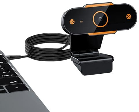 Webcam USB – Caméra Web de 11,9 x 8,5 x 6,5 cm, webcam 480p/720p/1080p | Caméra Web autofocus largement compatible avec mouvement, webcam USB grand angle 110 pour appels vidéo, enregistrement de