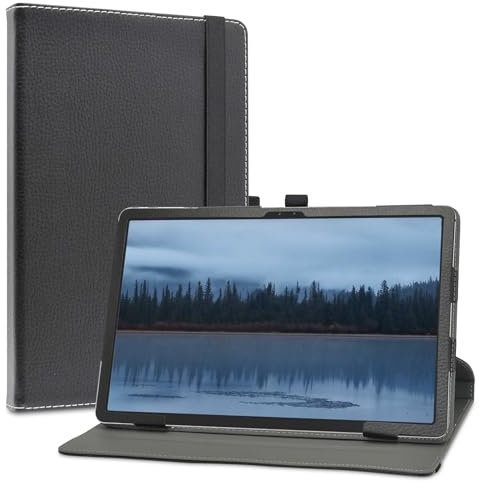 LiuShan Rotary Funda para DOOGEE T30 MAX, Folio Soporte PU Cuero con Funda Caso para DOOGEE T30 MAX Tableta 12.4 Pulgadas,Negro