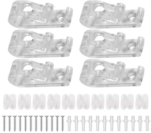 FOLODA Supporto per cavo cieco trasparente Roller Shade Catena di sicurezza fermo guida cavo gancio di fissaggio per cavo cieco clip catena perline