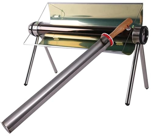 Grill Solaire, Four Solaire Multifonctionnel, Cuisinière BBQ Cuisinière en Acier Inoxydable sans Fumée, Grande Capacité 1L, pour Voyager Randonnée Fête De Famille