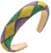 jojobasec Mardi Gras funkelnder Kristall-Kopfschmuck für Karneval, Feiertage, Feiern, elegante Kristall-Strasssteine, Mardi Gras Kristall