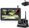 eRapta Magnetic Wireless Backup Camera 5” IPS Monitor, 2-Min DIY Installation,1080P, 9600mAh Lower Consumption Rechargeable Camera System for Hitching Horse Fifth Wheels/Trailer/RV/Truck/Car