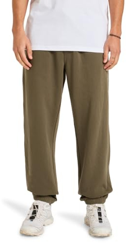 Quiksilver Elastic Waist Pants Graphic Jogger Men's Brown S
