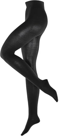 Burlington Damen Rib Couture Strumpfhose Wolle atmungsaktiv