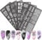 6PCS Metal Nails Art Stamping Plates With Lace And Floral Pattern Creative Nails Designs For Salon Results