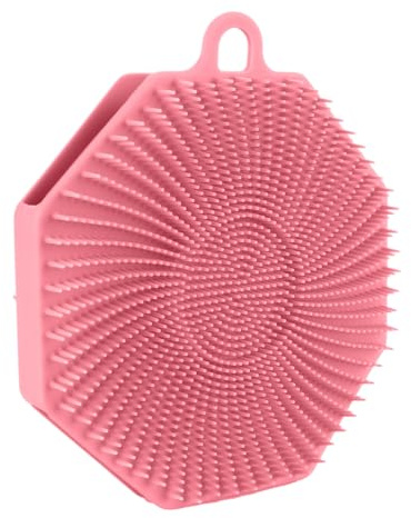 Loofah Brosse de bain en silicone pour le corps, gommage pour le corps, accessoires de bain doux, exfoliant pour la peau, masseur de cuir chevelu, éponge de douche pour les de la peau