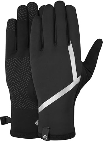 Ronhill Wind-Block Windproof Running Gloves, Black