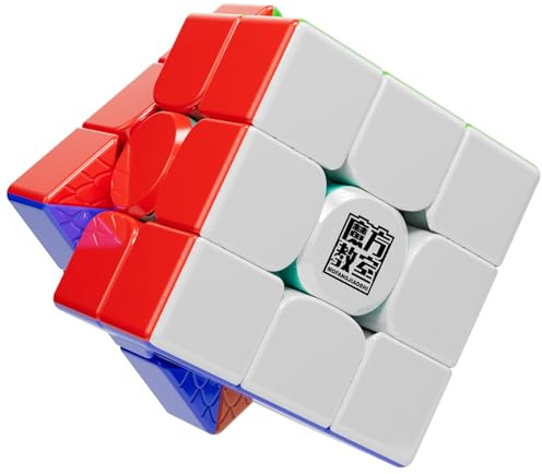 Moyu RS3M V5 SE 2025 Ball Core UV Coated 3x3 SpeedCube, 3x3 Puzzle ohne Aufkleber RS3M V5 MagLev Master Cube Geschenk für Speed Cuber (MagLev + Ball Core Magic Clothes)