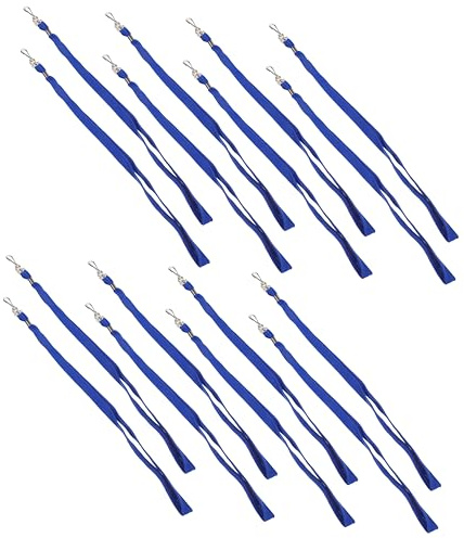 Operitacx 100 Stück Schlüsselband für Ausweise mit Clip Leichtes Ergonomisches Id Halter Lanyard für Schule Büro Werkstatt Weiches Material Komfortabel Sicherer Sitz