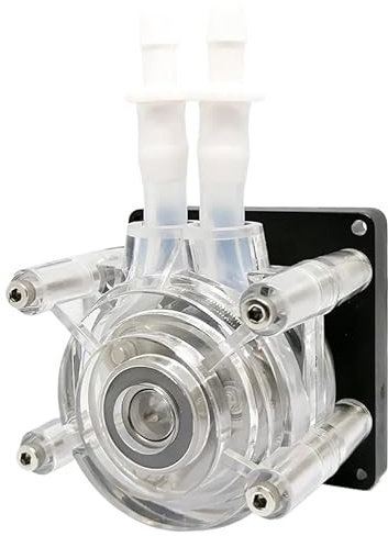 Pompe péristaltique, Pompe péristaltique 24 V CC - Système de dosage à haut débit 0,8 GPH (3000 ml/min) avec kit de tuyaux, for aquarium récifal et analyse(Pharmed BPT Tube)