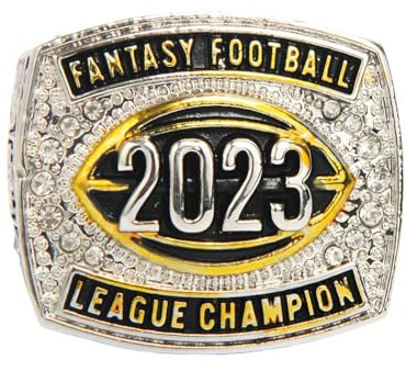 Ringe, 2023 Square Fantasy Football Championship Ring Nachbildung des FFL