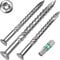 T-Inox 5 x 50 Vis pour terrasse C1 acier inoxydable trempé Torx, avec25 mèches en acier inoxydable Wera TX, Vis de terrasse, Vis de terrasse martensitiques AISI 410