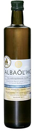 ALBAÖL HC - schwedische Rapsöl-Leinöl-Zubereitung mit Buttergeschmack 750ml, 4er Pack (4 x 750ml Flasche)