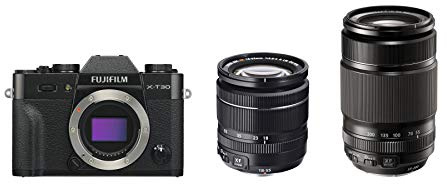 FUJIFILM X-T30 Noir XF18-55 mmF2.8-4 R LM OIS+XF55-200 mmF3.5-4.8 R LM OIS Kit