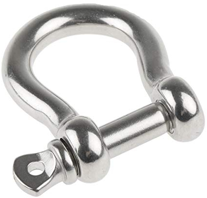 RS PRO Schäkel mit Gewindestift Ø=10mm für 0.4t Last