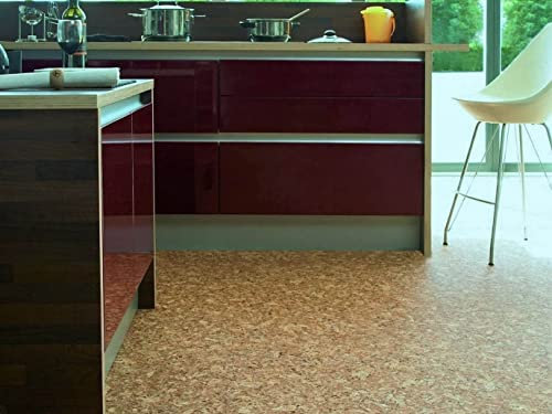 PVC Bodenbelag Vinylboden in Korkoptik, Zuschnitt (2m breit, 1m lang)