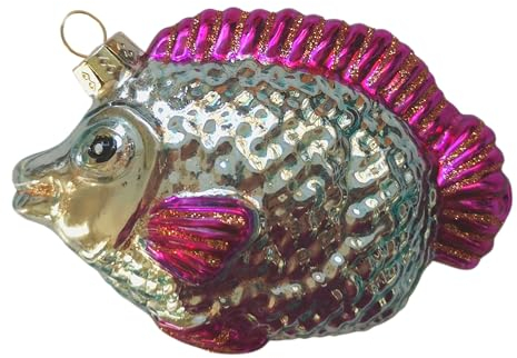 Papageifisch Fisch Hänger Weihnachtsbaumkugel Glas Christbaumschmuck Weihnachten