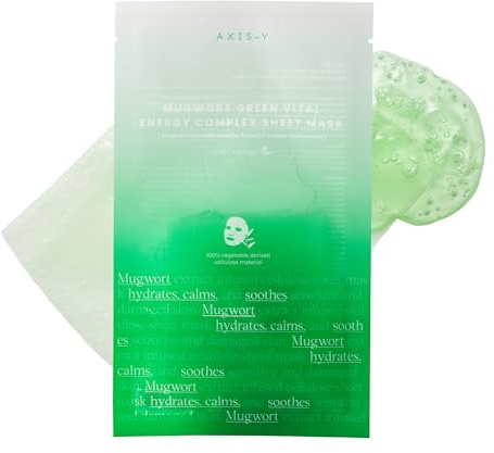 [AXIS-Y] 61% Mugwort Green Vital Energy Complex Sheet Mask Set 27ml X 5pcs