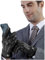 GSG SINCE 1998 Lederhandschuhe Herren aus echtem mit Futter Warm Kunstfell Gefüttert Touchscreen Lammfell Handschuhe Winter Schwarz S