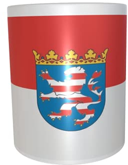 U24 Tasse Kaffeebecher Mug Cup Flagge Hessen