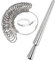 Ring Sizer UK Ring Measurement Tool, Aluminum Ring Mandrel Dual Size Measuring Finger Gauge A-Z Metal Steel Jewellery Tool Measure Scales Kit for Women Men Rings