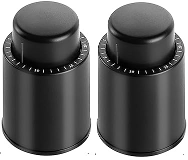 [2 Pack] Wine Bottle Stoppers,Reusable Wine Stoppers,Vacuum Wine Preserver