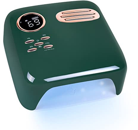 MEECI 72W Cordless LED UV Nail Lamp, Professional Led Nail Lamp for Gel Polish Curing Lamp Nail Dryer Fingernails and Toenails with Sensor, Portable Rechargeable UV Lamp Manicure Tools for Home Salon