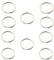 Porte Clé, 10 Pièces Porte-Clés Anneaux, Porte-clés en Acier Inoxydable, Porte-Clés Rond, pour DIY, Clé de Voiture, Maison