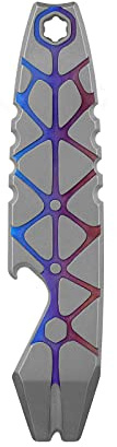 OKNIFE Otacle 2 Mini Bottle Opener, EDC Pry Bar with Hexagonal Wrench(Grey)