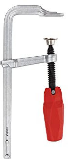 DICTUM® Ganzstahl-Schraubzwinge, Klappgriff, Ausladung 80 mm, Spannweite 200 mm
