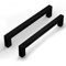 goldenwarm 5 Pack Black Drawer Handle - 160mm Hole Center Black Kitchen Cupboard Handle