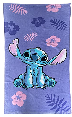Disney Stitch Strandtuch Kinder Schwimmbadetücher für Kinder TV Show Geschenk für Jungen Mädchen 70 x 140 cm