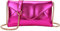 Trisapu Pochette brillante pour femme - Petite chaîne - Sac à main à bandoulière - Sac à main à bandoulière - Sac de soirée formel - Sac de fête de mariage, rose