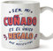 MUGFFINS Tazas para CUÑADO - En Español - Soy el único regalo que necesitas - 11 oz / 330 ml - Regalo original y divertido