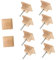 FOYTOKI 10pcs Handle Solid Wood Cabinet Wooden Drawer Dressers for Closet Mini Cabinet Knobs Cupboard Handles Square Closet Square Knobs Wooden Cabinet Knob Door Pull Handles Vintage