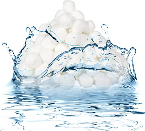 Piymnys Pool Filter Balls, 700g Filter Balls Sand Filter Systems Replace 25kg Filter Sand Suitable for Swimming Pool Aquarium Fish Tank Sand Filters
