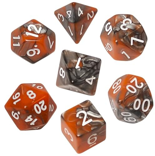 Knochen-Set REBEL RPG - Bicolor - Orange-Grau