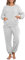 Yutdeng Pigiama Set Invernale di Caldo Pile Unisex Pigiami Due Pezzi da Donna e Uomo Abbigliamento da Notte Maniche Lunghe e Pantaloni con Tasche Pigiami Loungewear Tuta Casa,Grigio Chiaro,XXL