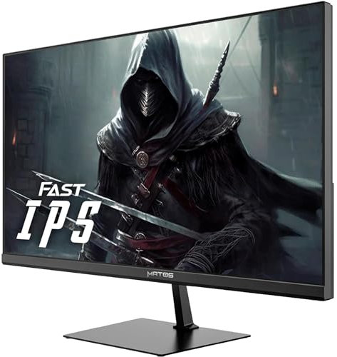 MATOS ecran Gaming Fighter msg25 - Taille 24,5- Full HD (1920 x 1080) IPS Rapide - Technologie adaptivesync - taux de rafraîchissement de 180 hz - Temps de réponse de 1 ms gtg - Design Slim