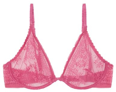 Women' Secret, Mujer, Sujetador Halter Relleno Encaje Fucsia, Shocking Pink, 95C