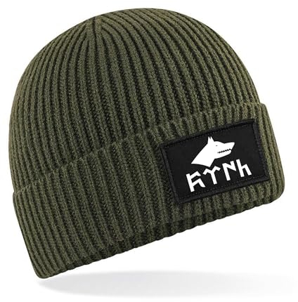 Generisch Beanie Mütze Göktürk Bozkurt Türk Flagge Schrift Herren Damen Kinder weich und warm Laufmütze Sportmütze für den Herbst und Winter (DE/NL/SE/PL, Alphanumerisch, Einheitsgröße, Beige)
