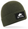 Beanie Mütze Göktürk Bozkurt Türk Flagge Schrift Herren Damen Kinder weich und warm Laufmütze Sportmütze für den Herbst und Winter (DE/NL/SE/PL, Alphanumerisch, Einheitsgröße, Beige)