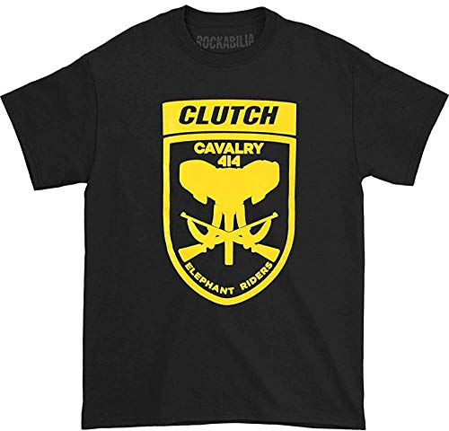 Clutch Elephant Riders T-Shirt Unisex Gift Men's White Tees M