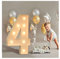 Festzelt-Leuchtbuchstaben, LED Buchstaben Lichter, Große Leuchtende Buchstaben und Zahlen, 26 Alphabet-Schilder für Hochzeit, Party, Geburtstag, Verlobung, Party-Dekoration ( Farbe : Number 4 , Size :